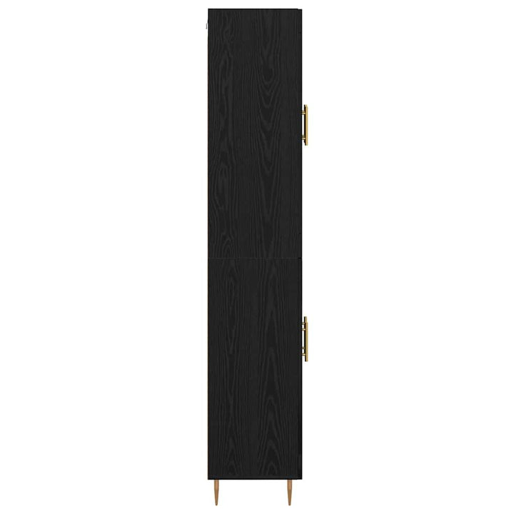 Highboard 2 pcs Sort eg Konstrueret træ