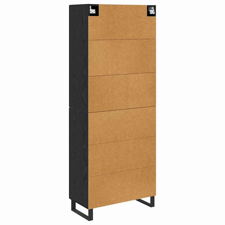 Highboard 2 stk. Sort eg 69,5 x 34 x 180 cm