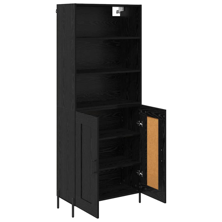Highboard Sort eg 69,5 x 34 x 180 cm Konstrueret træ