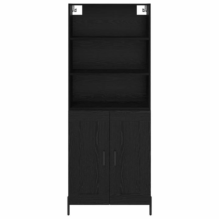 Highboard Sort eg 69,5 x 34 x 180 cm Konstrueret træ
