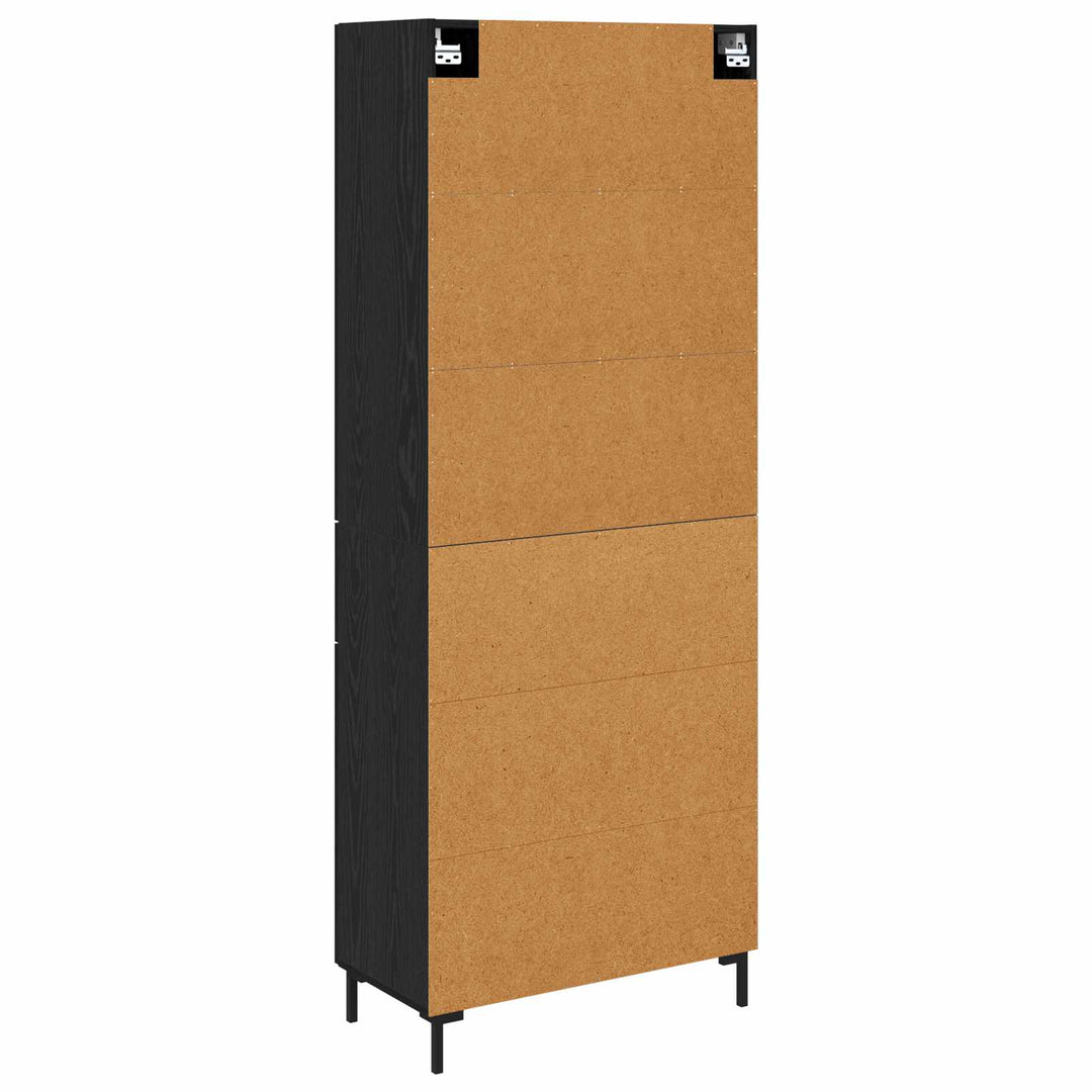 Highboard Sort eg 69,5 x 34 x 180 cm Konstrueret træ