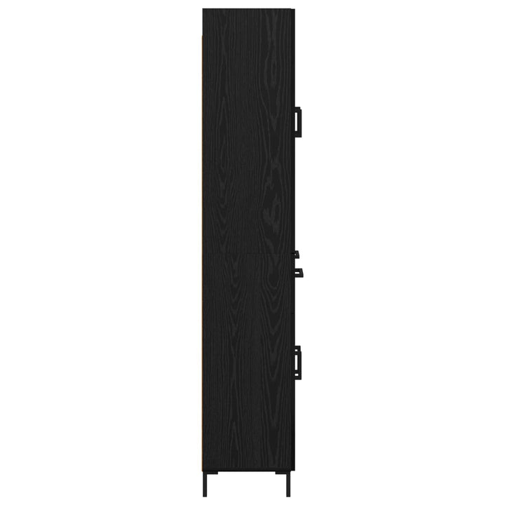 Highboard Sort eg 69,5 x 34 x 180 cm Konstrueret træ