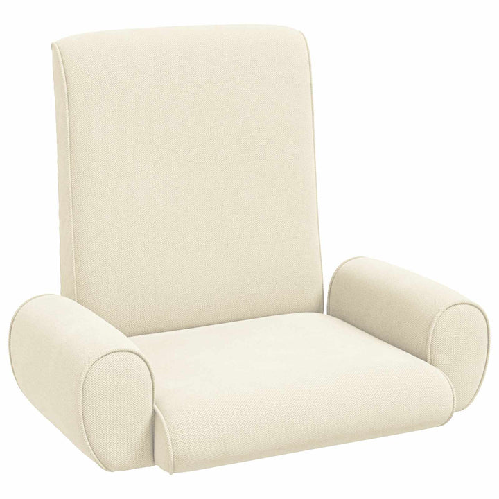 Justerbar Gulvstol Cremefarvet Kornet Velour