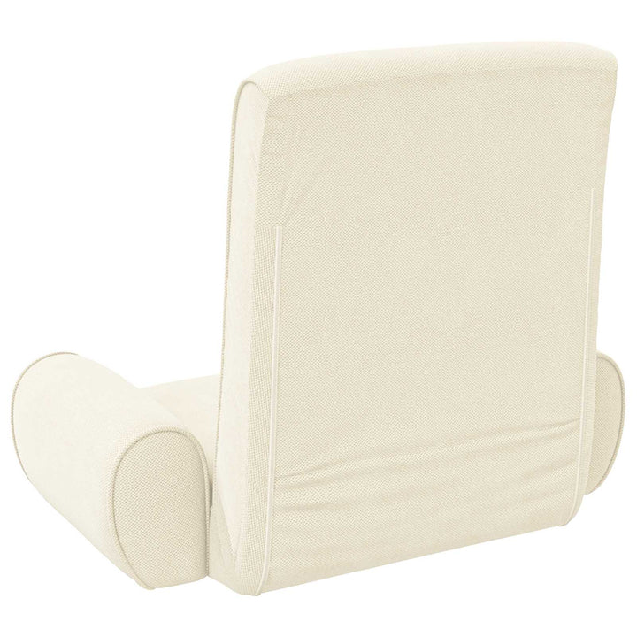Justerbar Gulvstol Cremefarvet Kornet Velour