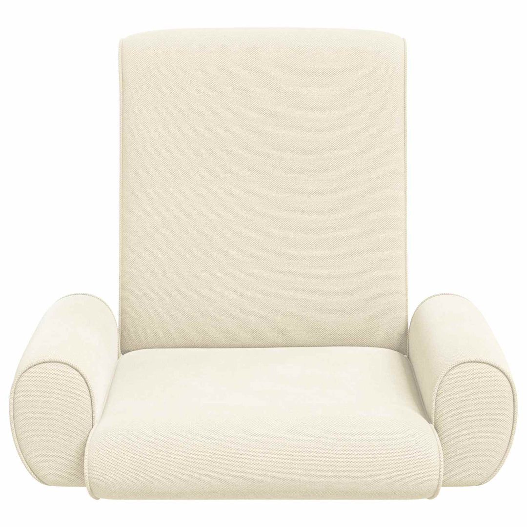 Justerbar Gulvstol Cremefarvet Kornet Velour