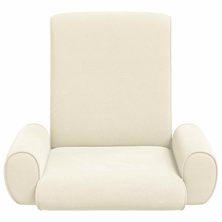 Justerbar Gulvstol Cremefarvet Kornet Velour