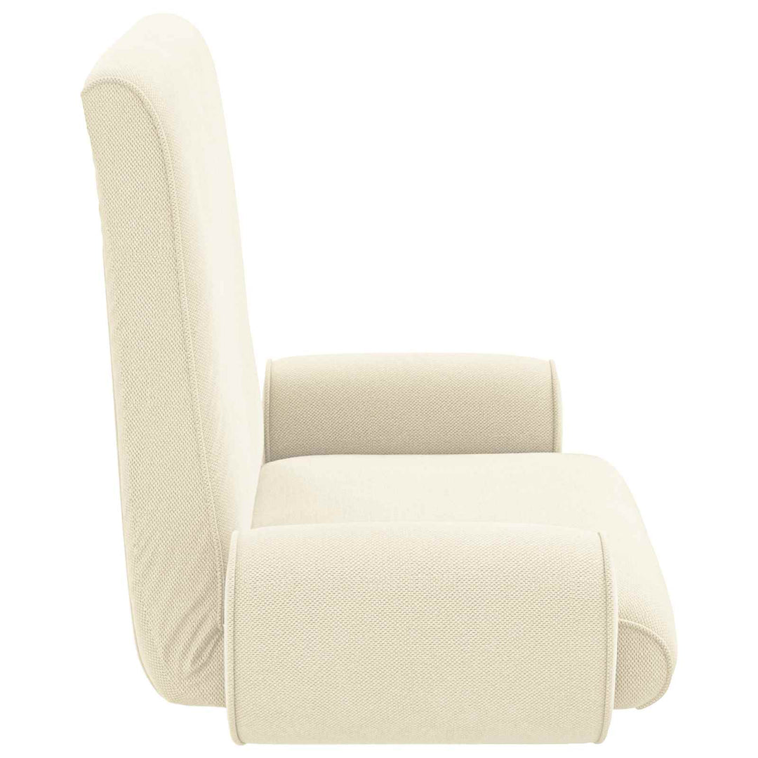 Justerbar Gulvstol Cremefarvet Kornet Velour