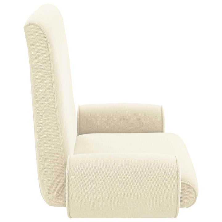 Justerbar Gulvstol Cremefarvet Kornet Velour