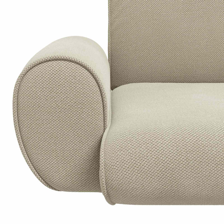 Justerbar Gulvstol Sandfarvet Kornet Velour