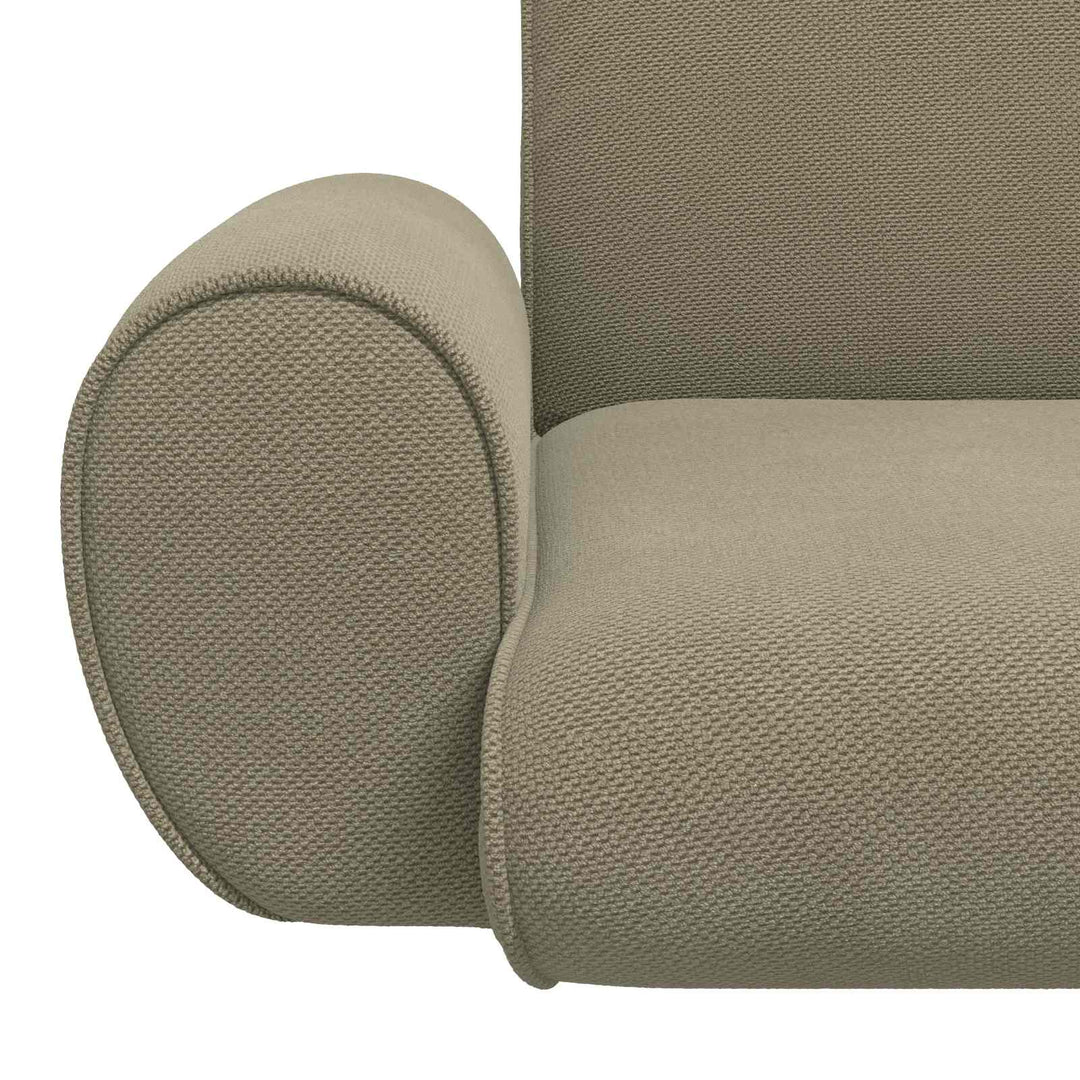 Justerbar Gulvstol Kakifarvet Kornet Velour
