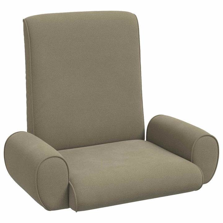 Justerbar Gulvstol Kakifarvet Kornet Velour