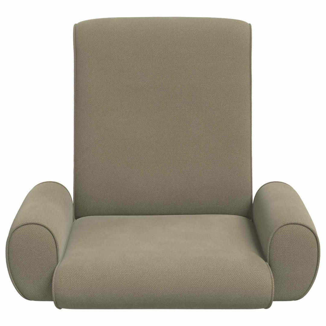 Justerbar Gulvstol Kakifarvet Kornet Velour