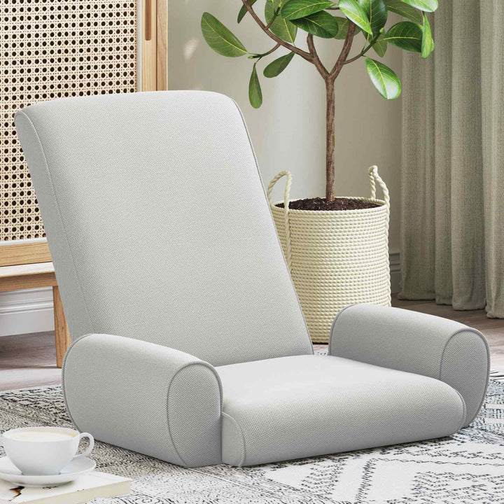 Justerbar Gulvstol Lysegrå Kornet Velour