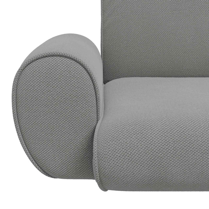 Justerbar Gulvstol Mørkegrå Kornet Velour