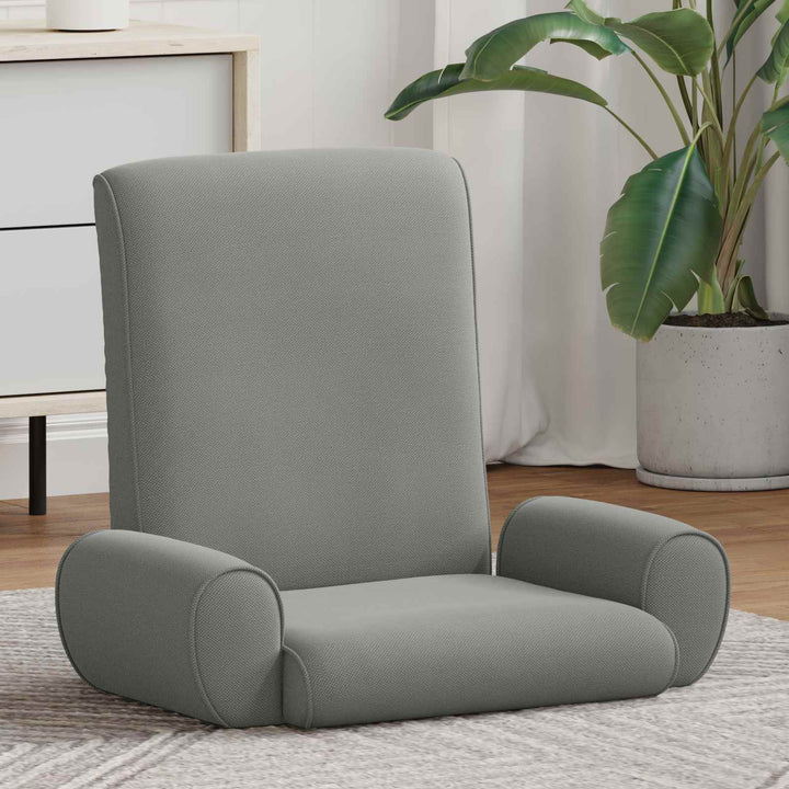 Justerbar Gulvstol Mørkegrå Kornet Velour