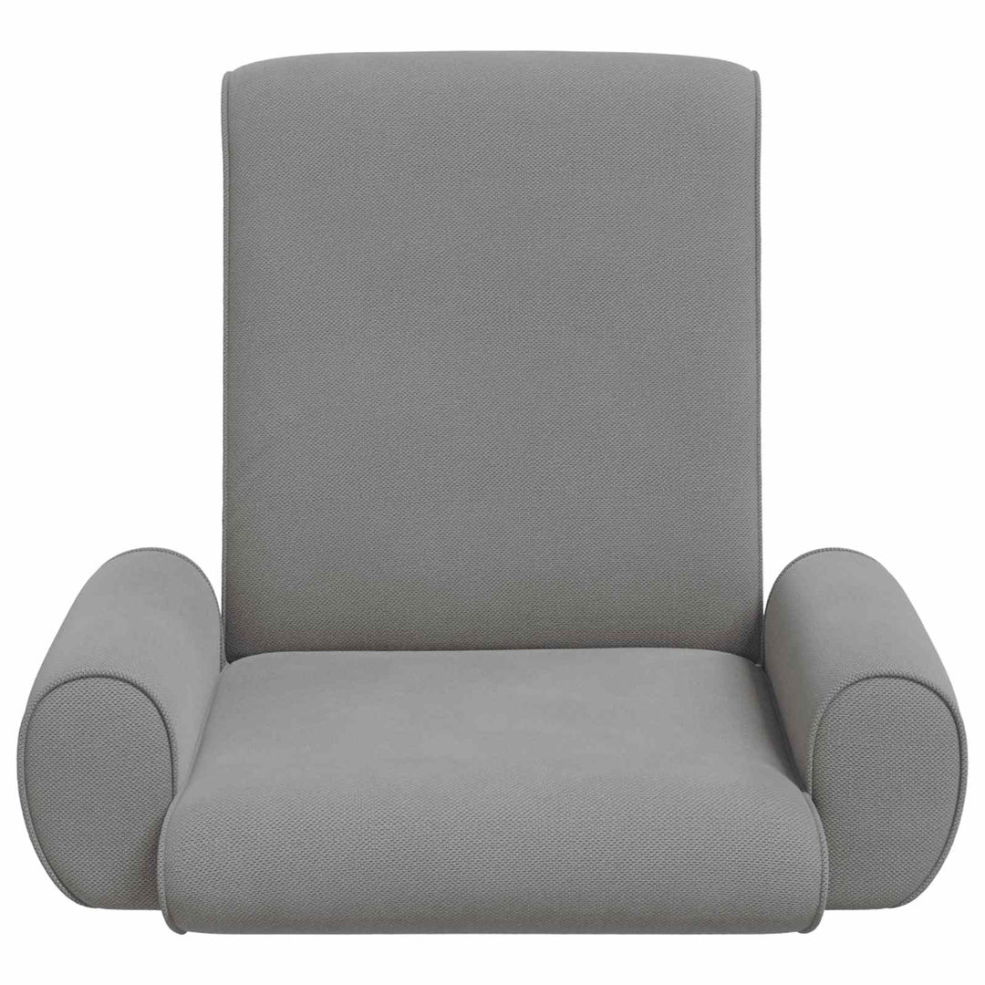Justerbar Gulvstol Mørkegrå Kornet Velour