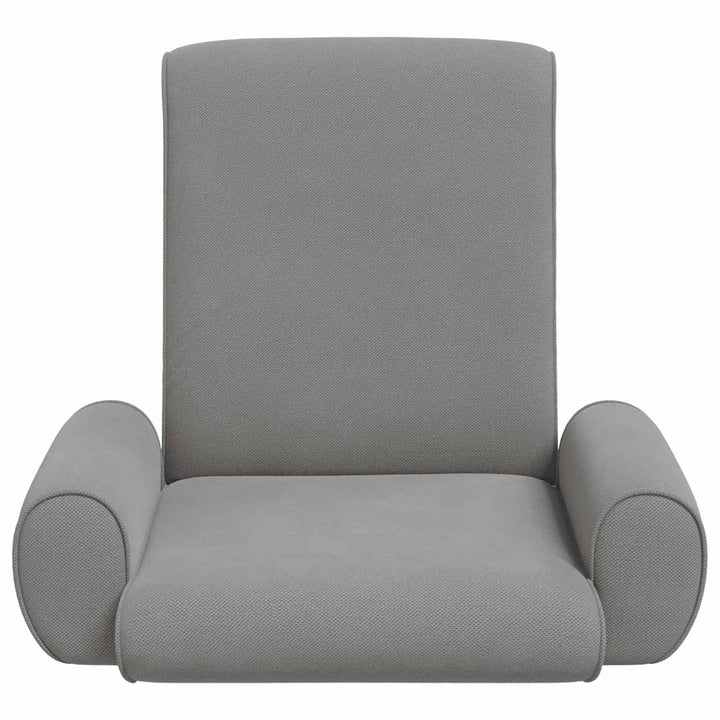 Justerbar Gulvstol Mørkegrå Kornet Velour
