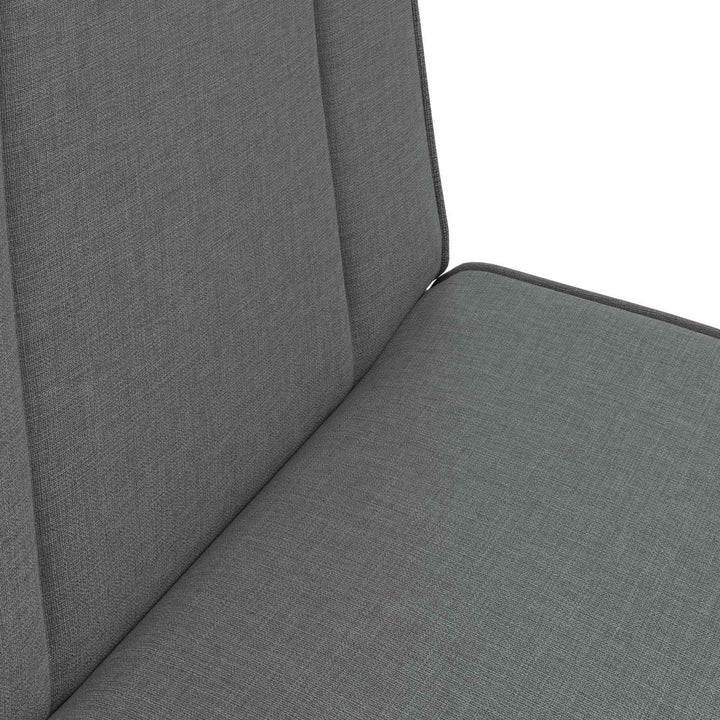 Justerbar Gulvstol Mørkegrå Stof