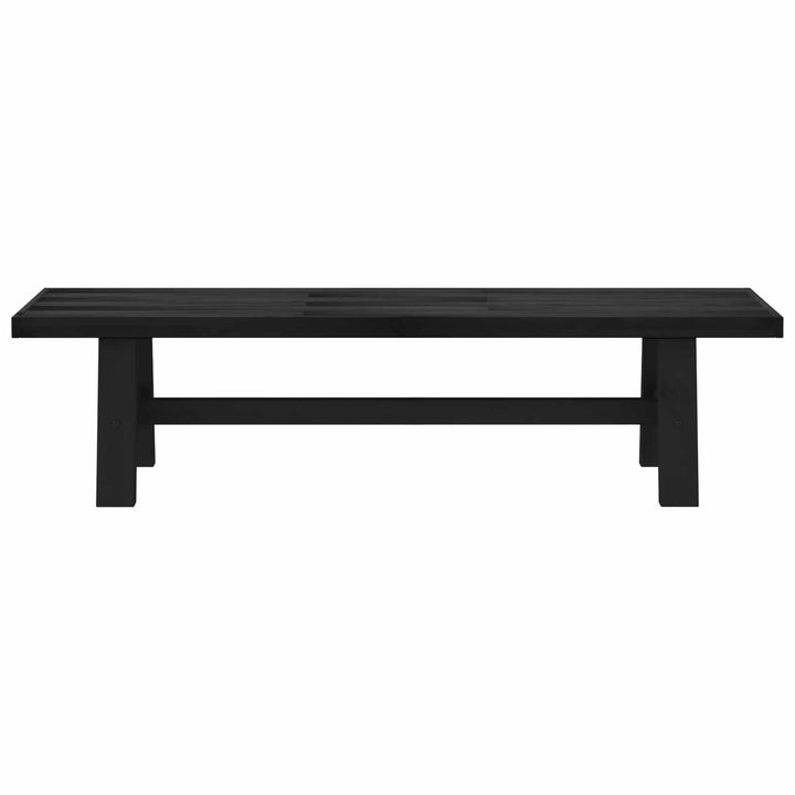 Spisebænk NOAIN 160 x 41 x 45 cm Massivt fyrretræ Sort