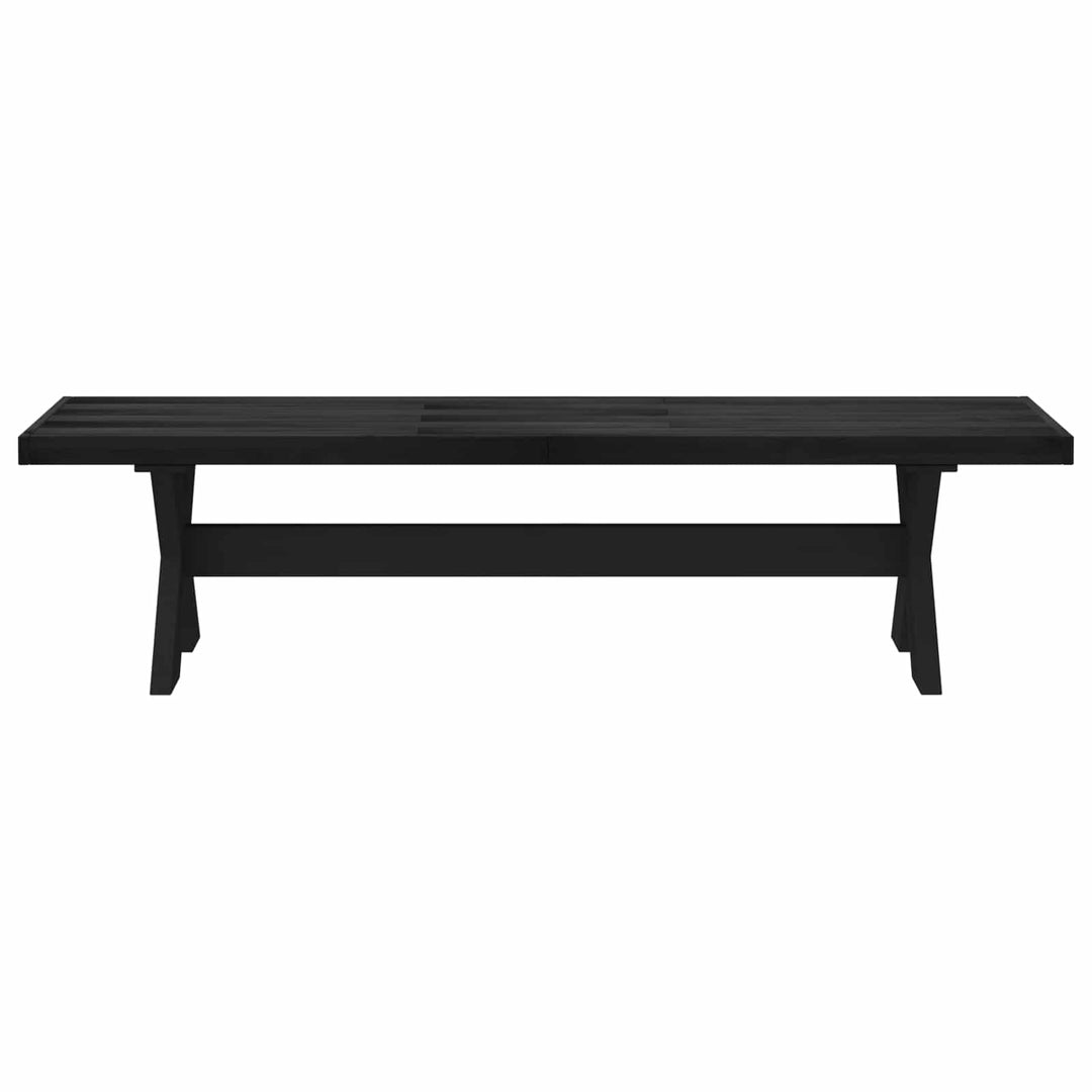 Spisebænk NOAIN 160 x 41 x 45 cm Massivt fyrretræ Sort