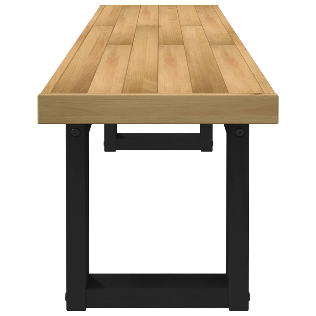 Spisebænk NOAIN 160 x 41 x 45 cm Massivt fyrretræ Naturfarvet