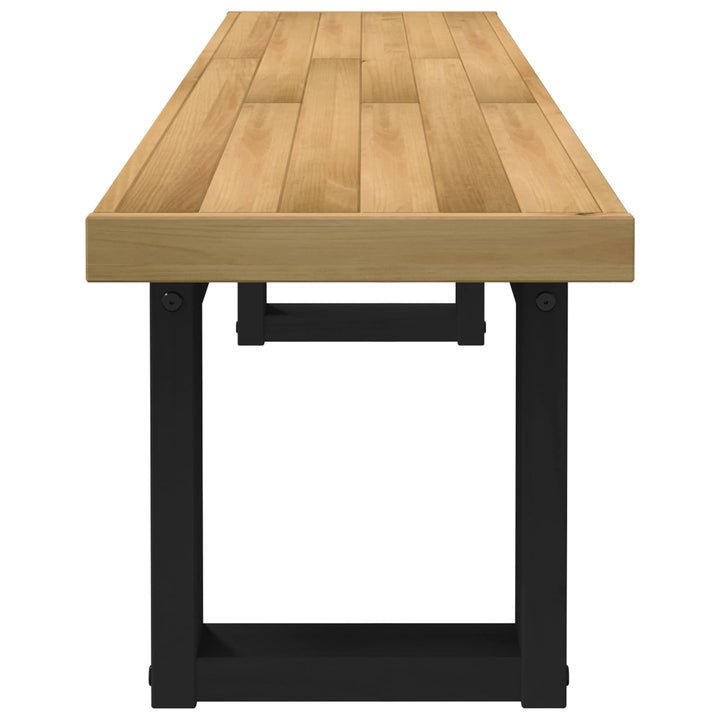 Spisebænk NOAIN 160 x 41 x 45 cm Massivt fyrretræ Naturfarvet