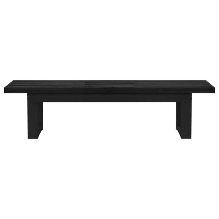 Spisebænk NOAIN 160 x 41 x 45 cm Massivt fyrretræ Sort