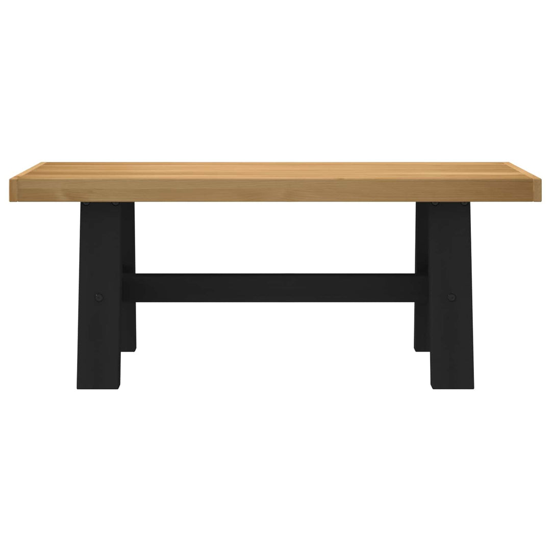 Spisebænk NOAIN 120 x 41 x 45 cm Massivt fyrretræ Naturfarvet