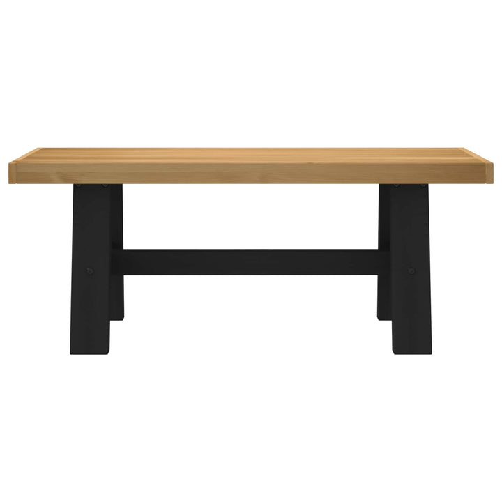 Spisebænk NOAIN 120 x 41 x 45 cm Massivt fyrretræ Naturfarvet