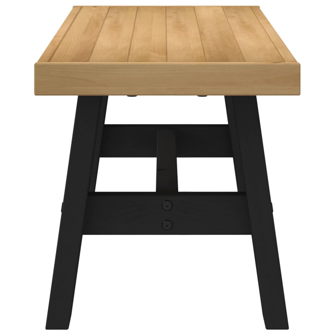 Spisebænk NOAIN 120 x 41 x 45 cm Massivt fyrretræ Naturfarvet