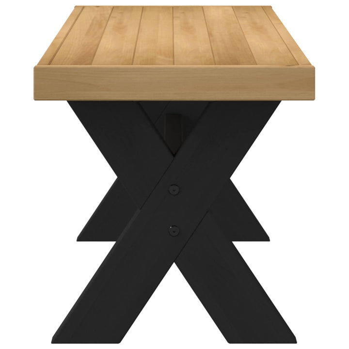 Spisebænk NOAIN 120 x 41 x 45 cm Massivt fyrretræ Naturfarvet