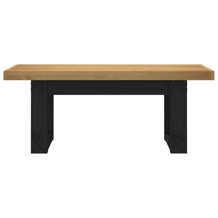 Spisebænk NOAIN 120 x 41 x 45 cm Massivt fyrretræ Naturfarvet
