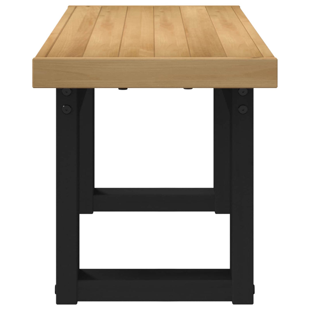 Spisebænk NOAIN 120 x 41 x 45 cm Massivt fyrretræ Naturfarvet