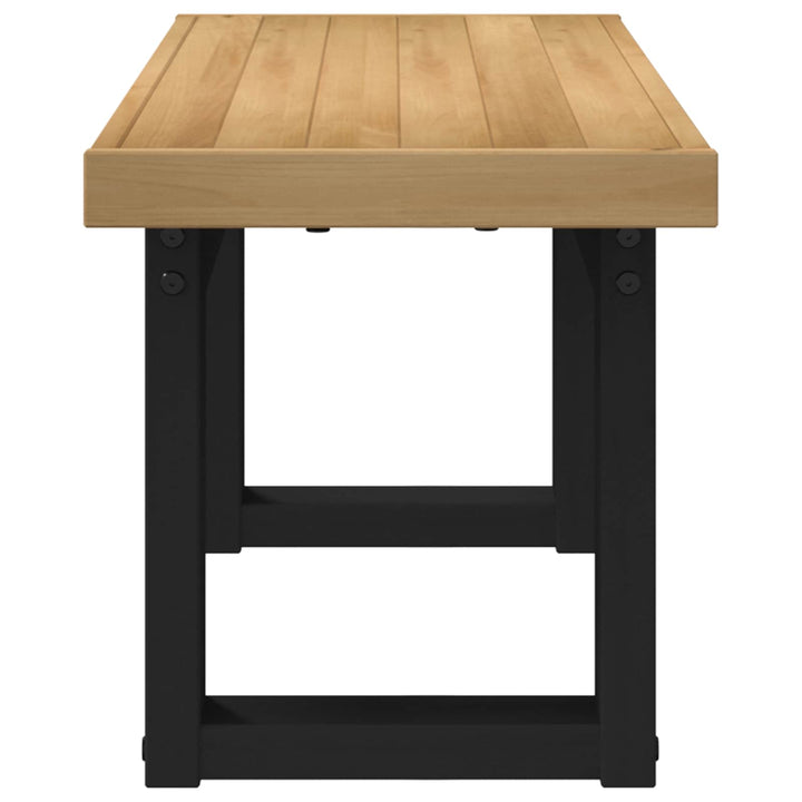 Spisebænk NOAIN 120 x 41 x 45 cm Massivt fyrretræ Naturfarvet
