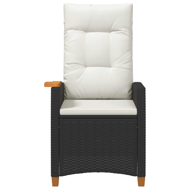 Lænestol med teplade med pude 62 x 64 x 112 cm polyrattan