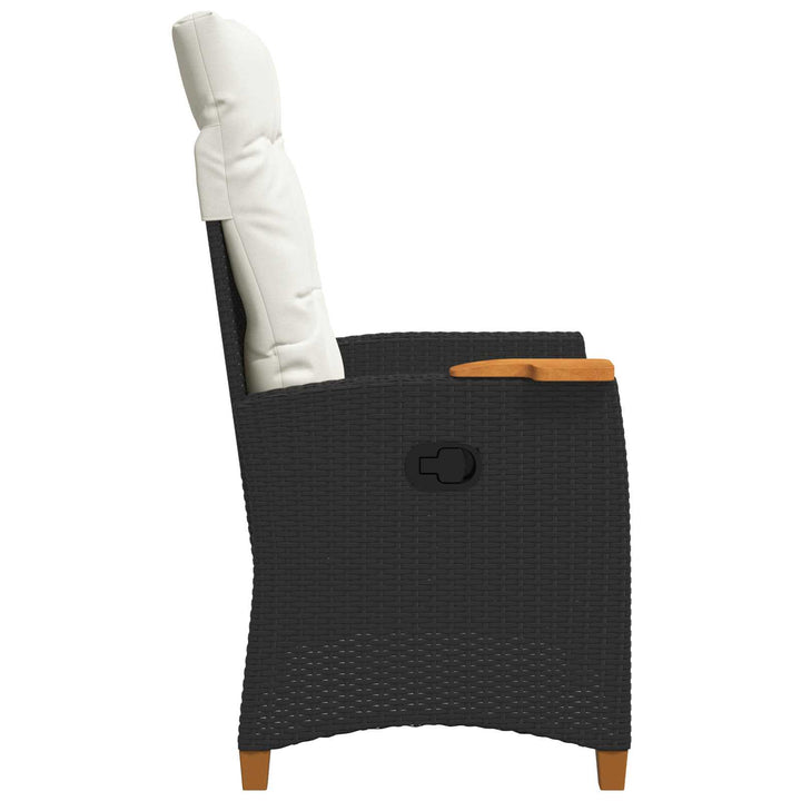 Lænestol med teplade med pude 62 x 64 x 112 cm polyrattan