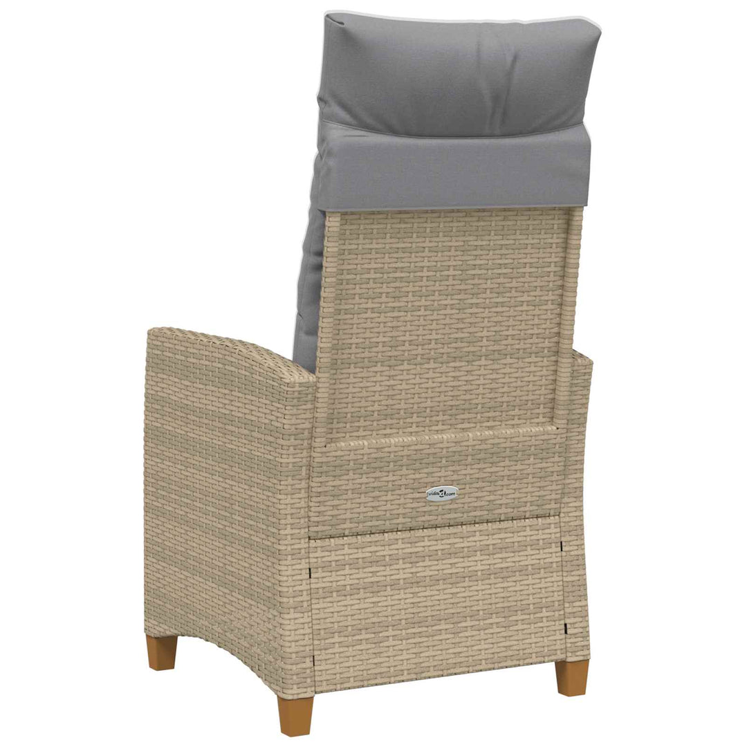 Lænestol med teplade polyrattan