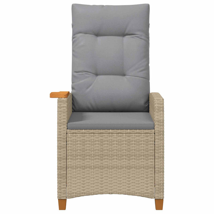 Lænestol med teplade polyrattan