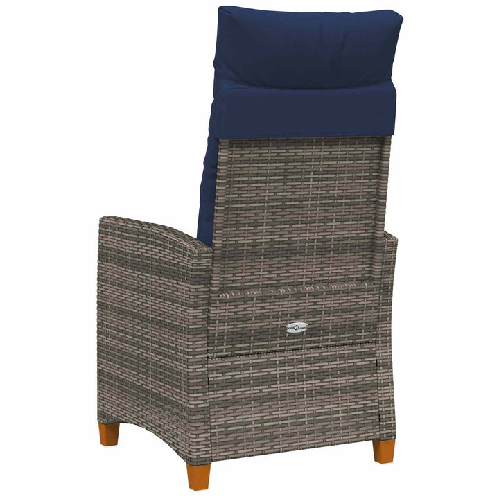 Lænestol med teplade polyrattan