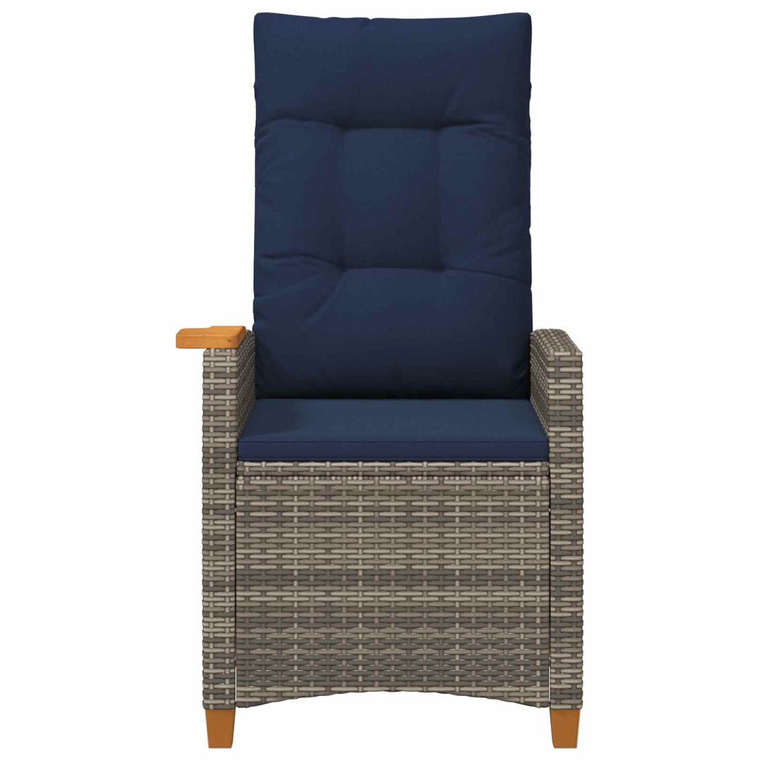 Lænestol med teplade polyrattan