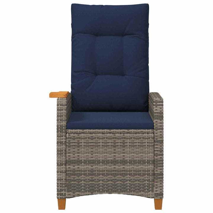 Lænestol med teplade polyrattan