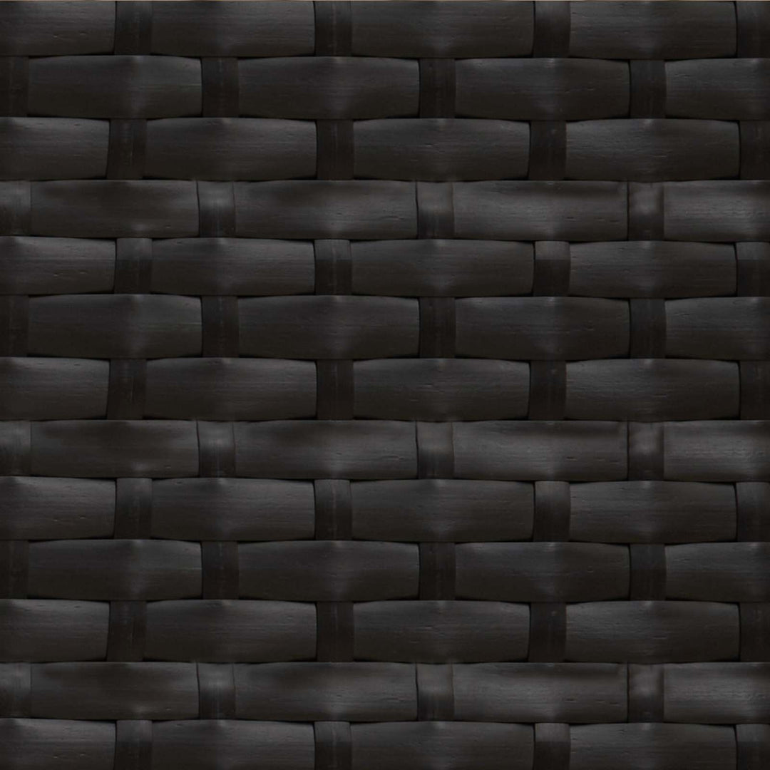 Havesofa Sæt 2 stk. Sort og Cream Poly Rattan Stål
