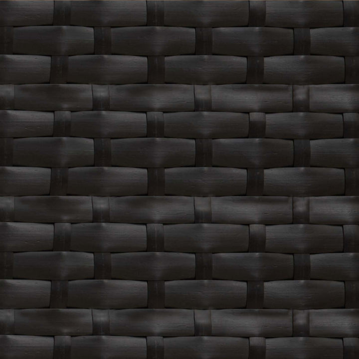 Havesofa Sæt 2 stk. Sort og Cream Poly Rattan Stål