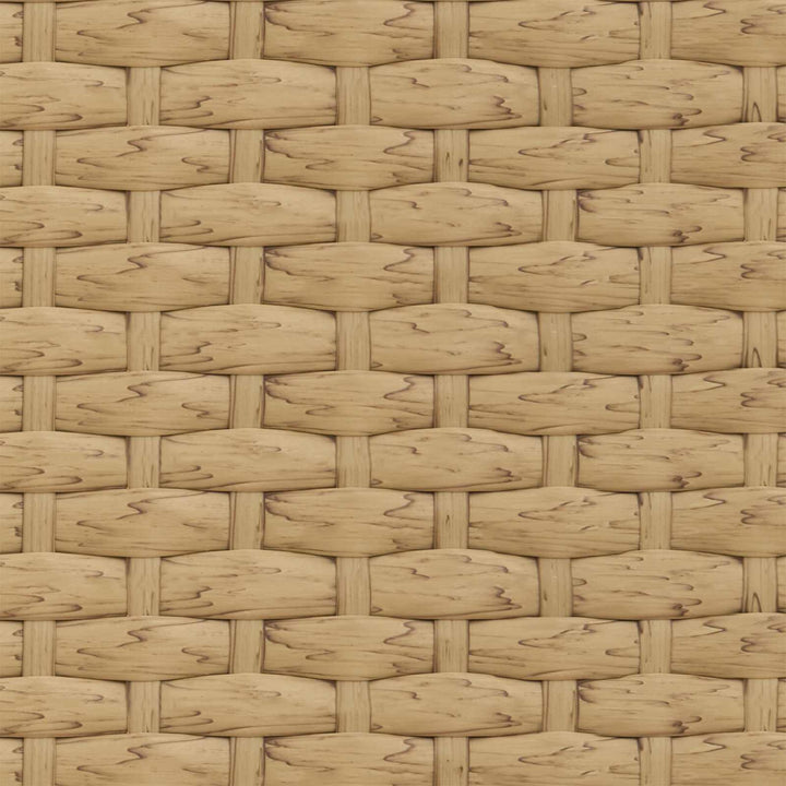 Havesofa Sæt 2 stk. Naturfarvet Poly Rattan Stål