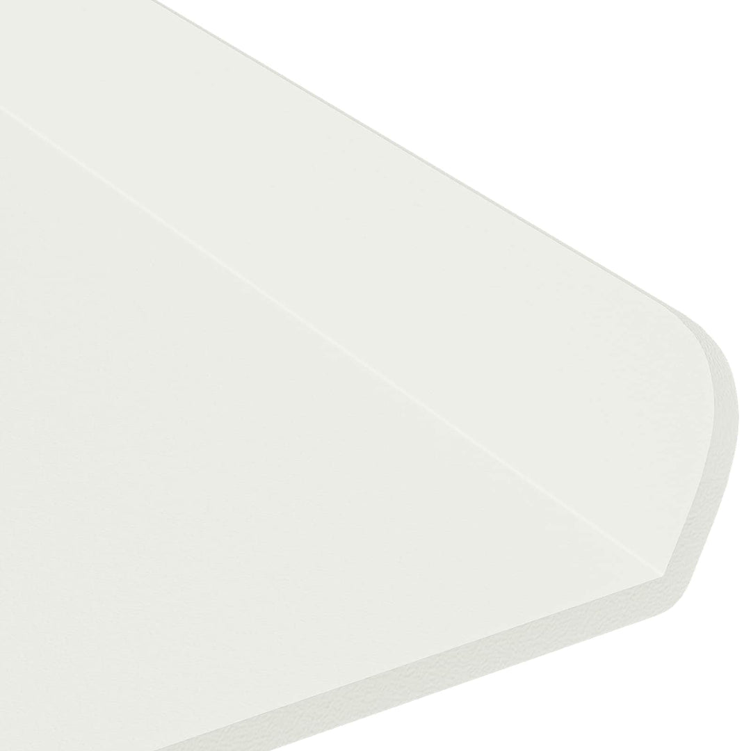 Svævende hylde Vægmonteret 3 pcs Hvid 40 x 9 x 2,5 cm Stål