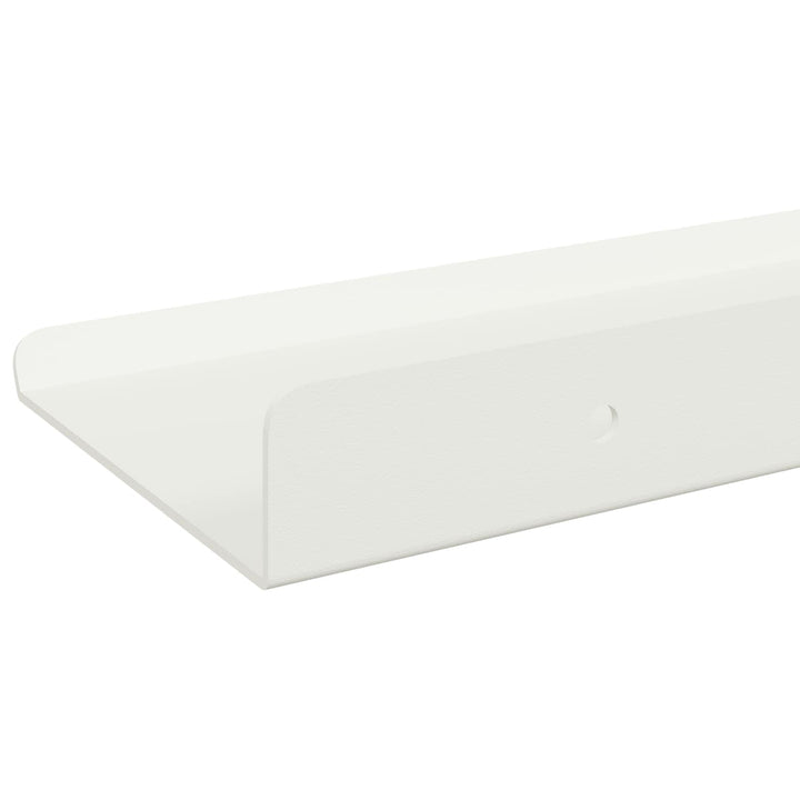 Svævende hylde Vægmonteret 3 pcs Hvid 40 x 9 x 2,5 cm Stål