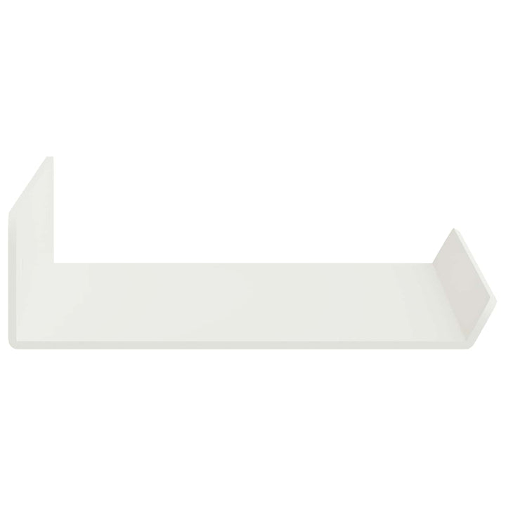 Svævende hylde Vægmonteret 3 pcs Hvid 40 x 9 x 2,5 cm Stål