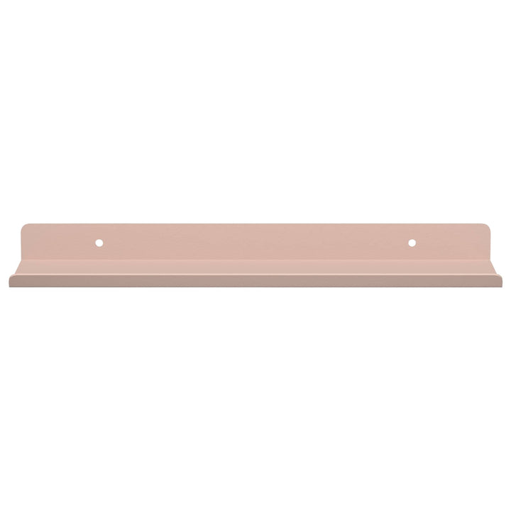 Svævende hylde Vægmonteret 4 pcs Lyserød 30 x 9 x 2,5 cm Stål