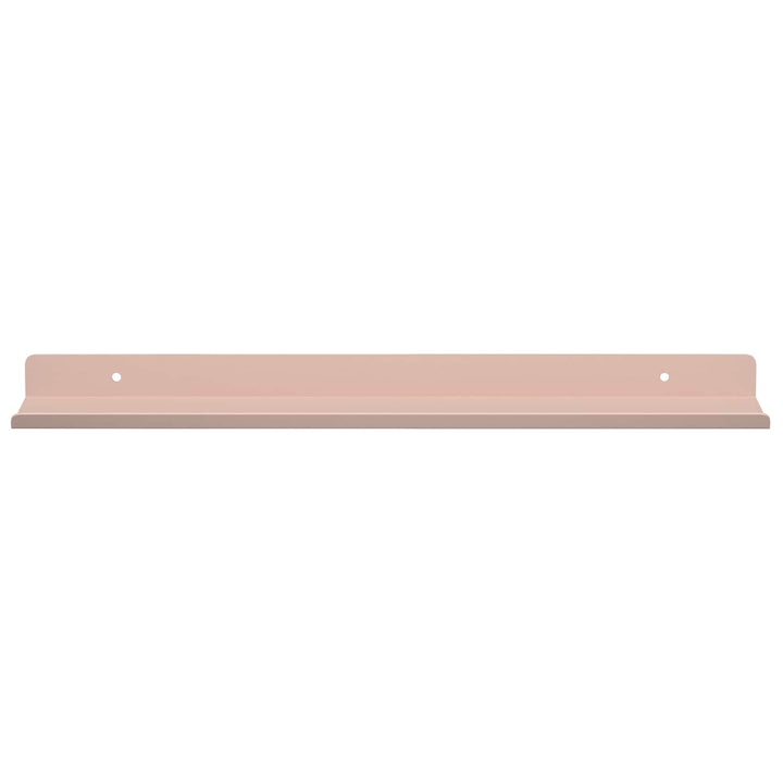 Svævende hylde Vægmonteret 4 pcs Lyserød 40 x 8,5 x 2,5 cm Stål