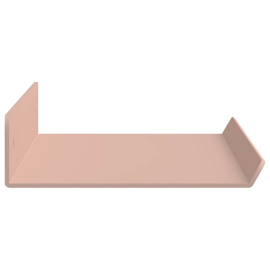 Svævende hylde Vægmonteret 4 pcs Lyserød 40 x 8,5 x 2,5 cm Stål